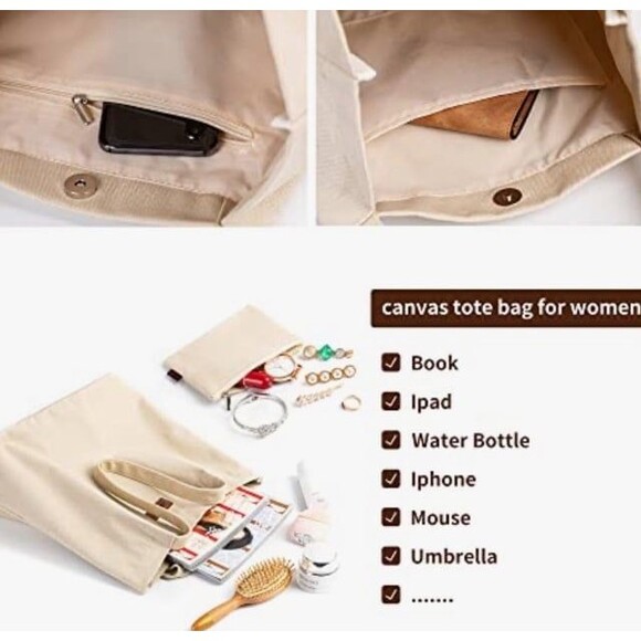 Rare find Authentic Bonny Dodo luxury large canvas tote bag NWOT TSA approved - Picture 9 of 10